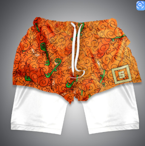 Anime Berserk 2-in-1 Gym Shorts for Men (3D Print)